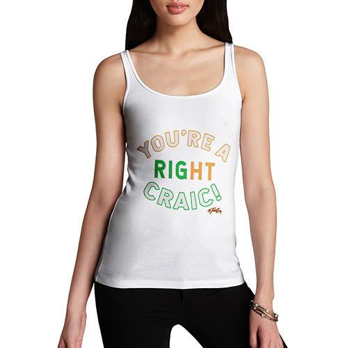 St Patricks Day You're A Right Craic Women's Tank Top