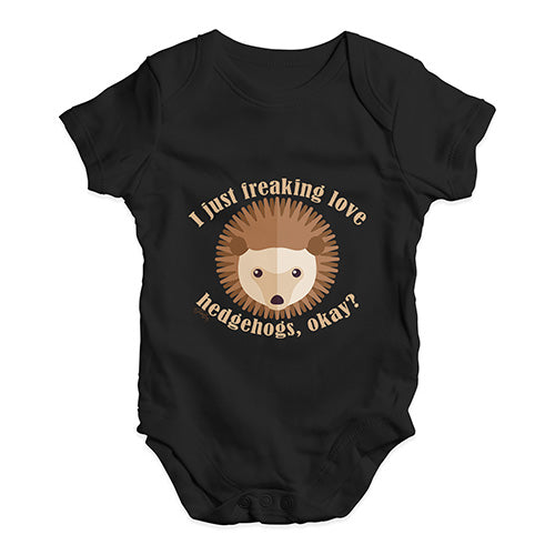 I Freaking Love Hedgehogs Baby Unisex Baby Grow Bodysuit