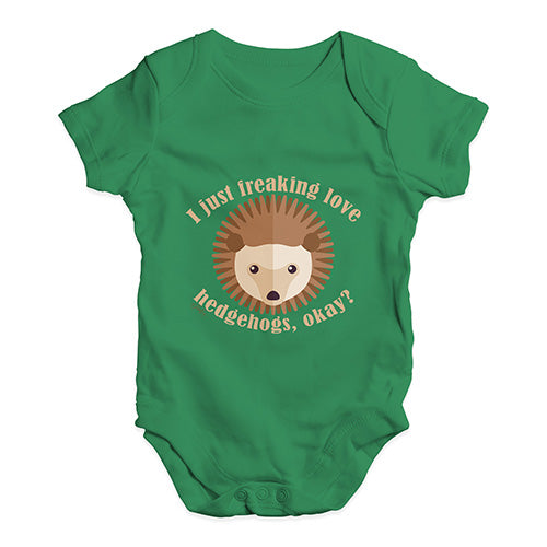 I Freaking Love Hedgehogs Baby Unisex Baby Grow Bodysuit