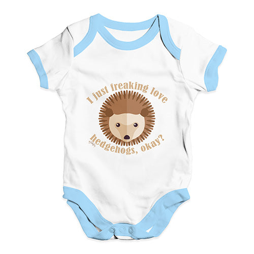 I Freaking Love Hedgehogs Baby Unisex Baby Grow Bodysuit