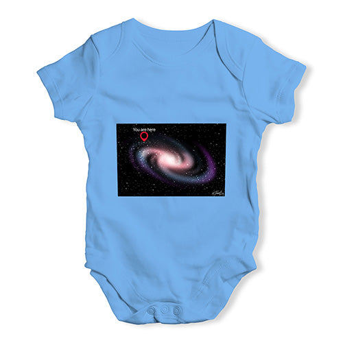 You Are Here Milky Way Baby Unisex Baby Grow Bodysuit