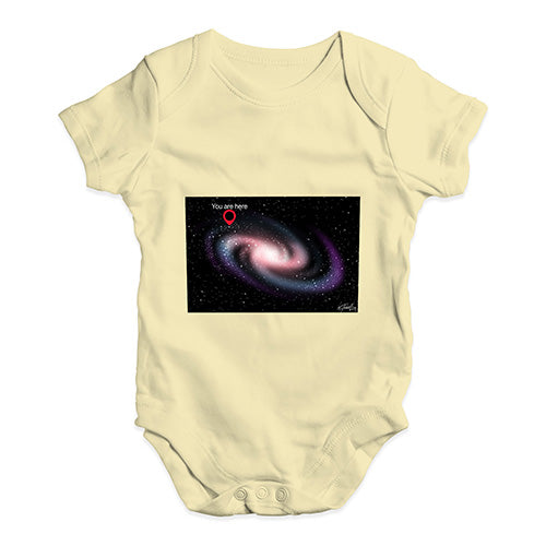 You Are Here Milky Way Baby Unisex Baby Grow Bodysuit