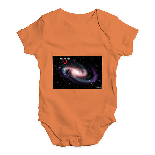 You Are Here Milky Way Baby Unisex Baby Grow Bodysuit