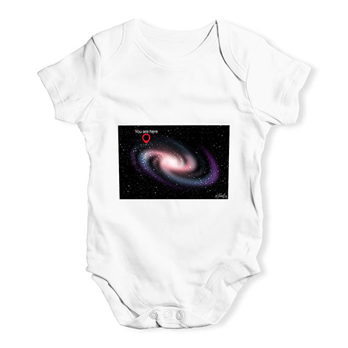 You Are Here Milky Way Baby Unisex Baby Grow Bodysuit