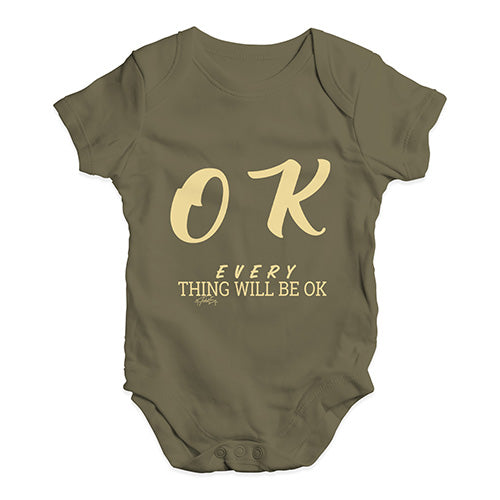 Everything Will Be OK Baby Unisex Baby Grow Bodysuit
