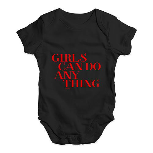 Girls Can Do Anything Baby Unisex Baby Grow Bodysuit