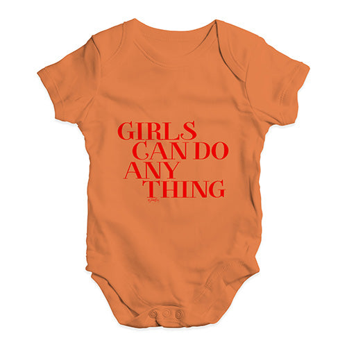 Girls Can Do Anything Baby Unisex Baby Grow Bodysuit