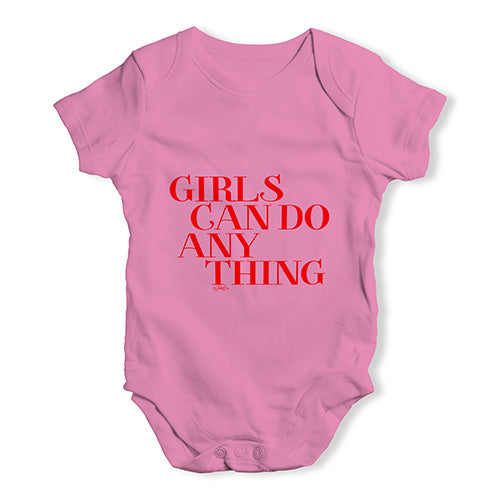 Girls Can Do Anything Baby Unisex Baby Grow Bodysuit