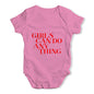 Girls Can Do Anything Baby Unisex Baby Grow Bodysuit