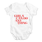 Girls Can Do Anything Baby Unisex Baby Grow Bodysuit