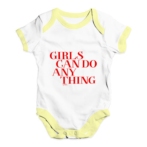 Girls Can Do Anything Baby Unisex Baby Grow Bodysuit