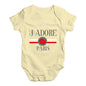 J'Adore Paris Baby Unisex Baby Grow Bodysuit