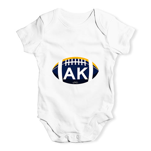 AK Alaska Football Baby Unisex Baby Grow Bodysuit