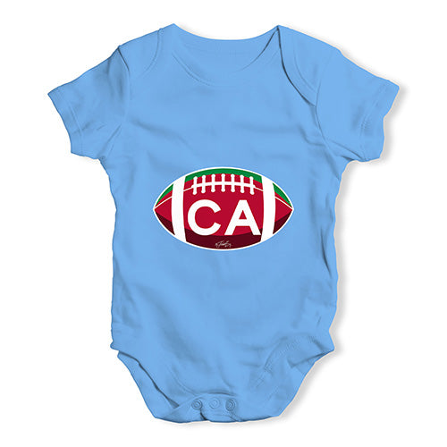 CA California Football Baby Unisex Baby Grow Bodysuit