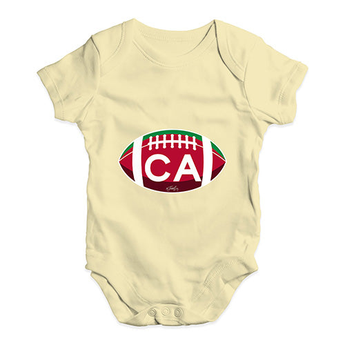 CA California Football Baby Unisex Baby Grow Bodysuit