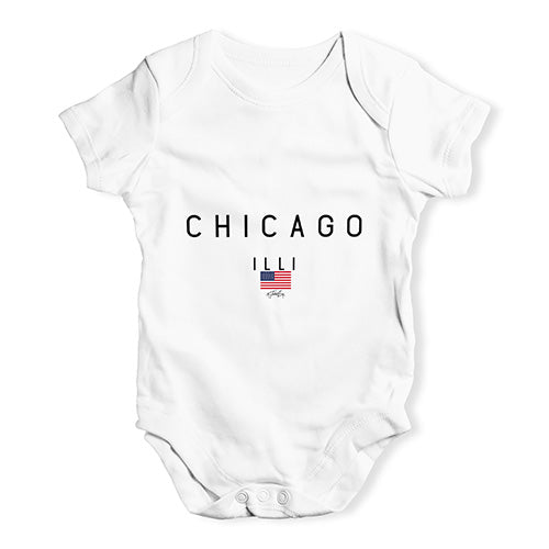 Chicago Illi Baby Unisex Baby Grow Bodysuit