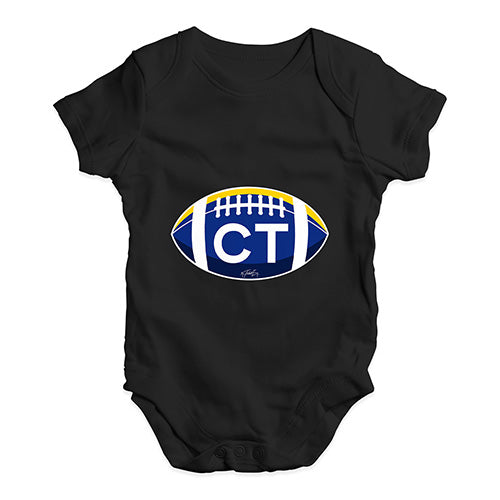 CT Connecticut Football Baby Unisex Baby Grow Bodysuit