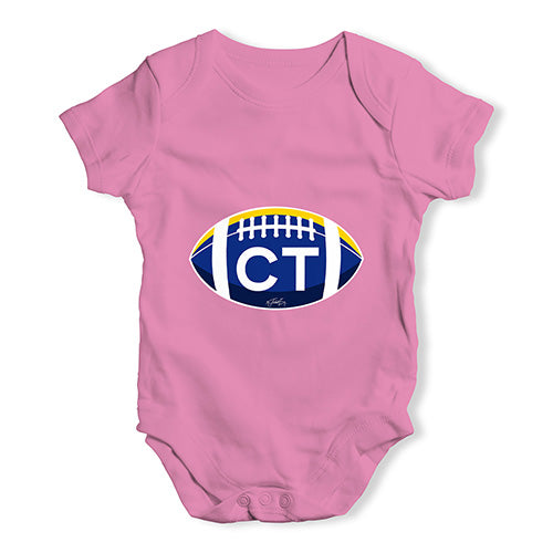 CT Connecticut Football Baby Unisex Baby Grow Bodysuit