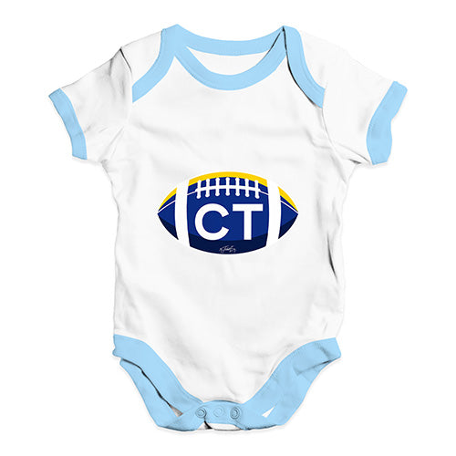 CT Connecticut Football Baby Unisex Baby Grow Bodysuit