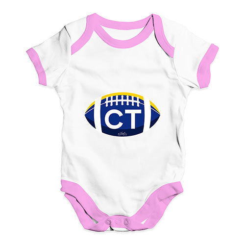 CT Connecticut Football Baby Unisex Baby Grow Bodysuit