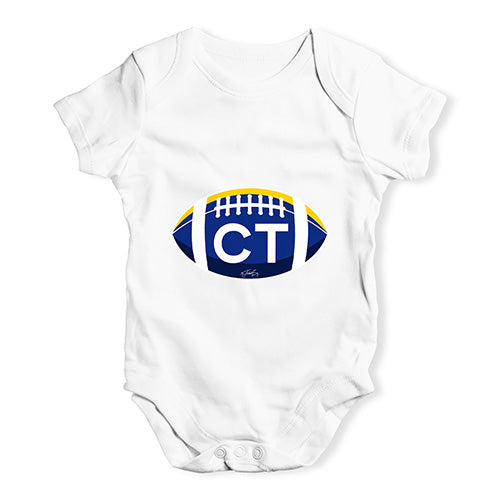 CT Connecticut Football Baby Unisex Baby Grow Bodysuit