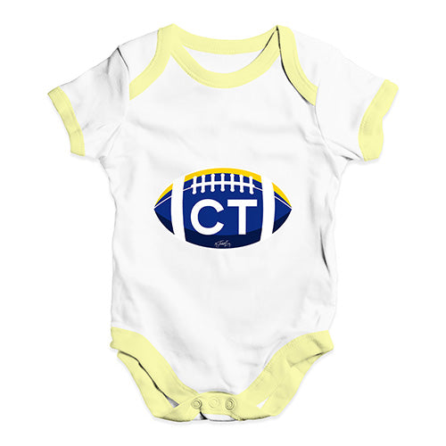 CT Connecticut Football Baby Unisex Baby Grow Bodysuit