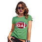 Novelty Tshirts Women GA Georgia State Football Women's T-Shirt X-Large Green