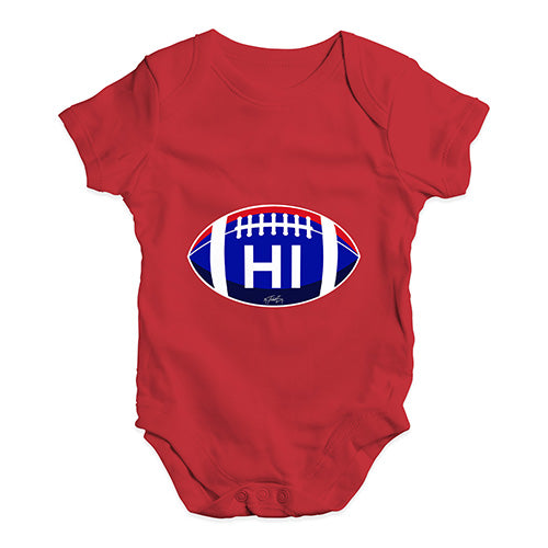 HI Hawaii State Football Baby Unisex Baby Grow Bodysuit