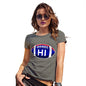 Funny T-Shirts For Women HI Hawaii State Football Women's T-Shirt Medium Khaki