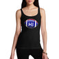 Funny Tank Tops For Women HI Hawaii State Football Women's Tank Top Small Black