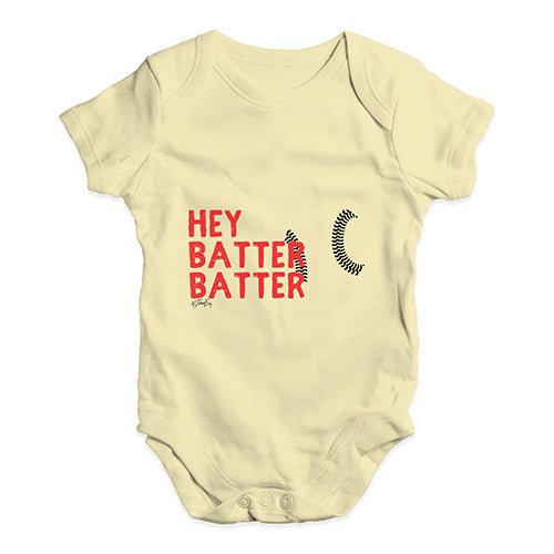 Hey Batter Batter Baby Unisex Baby Grow Bodysuit