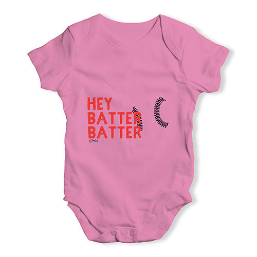 Hey Batter Batter Baby Unisex Baby Grow Bodysuit