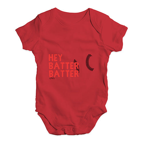 Hey Batter Batter Baby Unisex Baby Grow Bodysuit