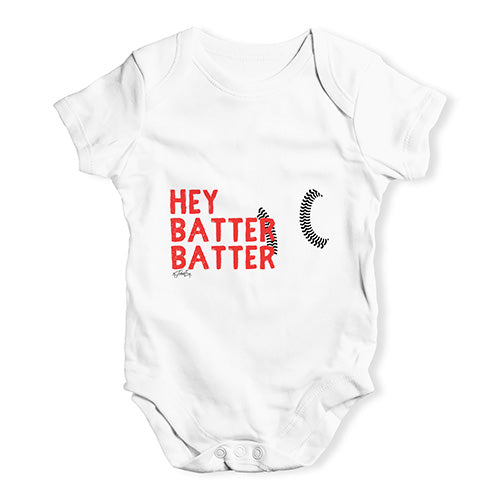 Hey Batter Batter Baby Unisex Baby Grow Bodysuit