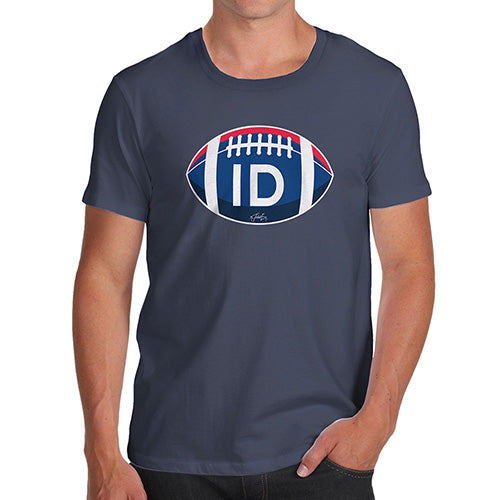 Funny T-Shirts For Guys ID Idaho State Football Men's T-Shirt Large Navy