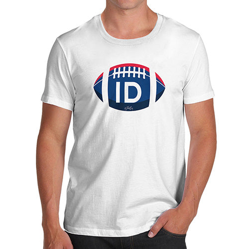 Novelty T Shirts For Dad ID Idaho State Football Men's T-Shirt X-Large White