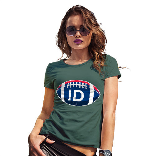 Funny T-Shirts For Women ID Idaho State Football Women's T-Shirt X-Large Bottle Green