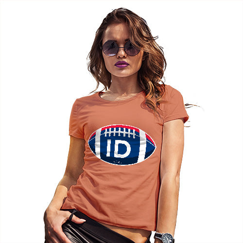 Womens Funny Sarcasm T Shirt ID Idaho State Football Women's T-Shirt Medium Orange