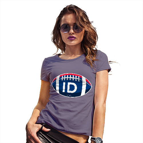 Funny T Shirts For Mum ID Idaho State Football Women's T-Shirt X-Large Plum