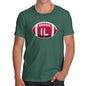 Funny Gifts For Men IL Illinois State Football Men's T-Shirt Small Bottle Green