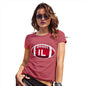 Womens Funny T Shirts IL Illinois State Football Women's T-Shirt Large Red