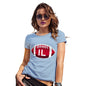 Funny T Shirts For Women IL Illinois State Football Women's T-Shirt X-Large Sky Blue