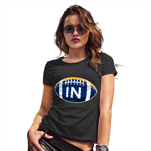 Funny T-Shirts For Women Sarcasm IN Indiana State Football Women's T-Shirt X-Large Black