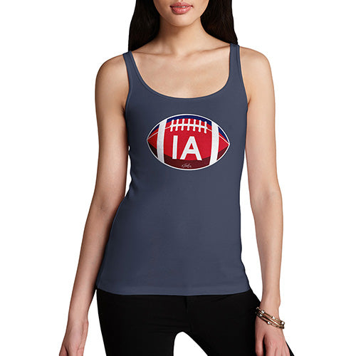 Funny Tank Top For Women Sarcasm IA Iowa State Football Women's Tank Top X-Large Navy