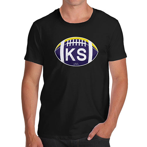 Funny T-Shirts For Men KA Kansas State Football Men's T-Shirt X-Large Black