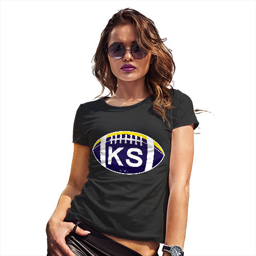 Funny T Shirts For Mum KA Kansas State Football Women's T-Shirt Small Black
