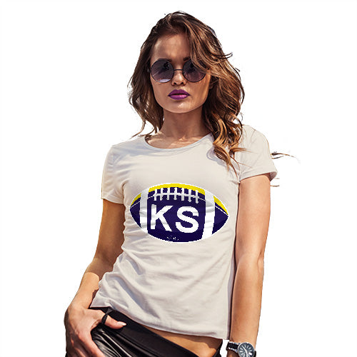 Funny T Shirts For Mum KA Kansas State Football Women's T-Shirt X-Large Natural