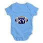 KY Kentucky State Football Baby Unisex Baby Grow Bodysuit