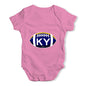 KY Kentucky State Football Baby Unisex Baby Grow Bodysuit