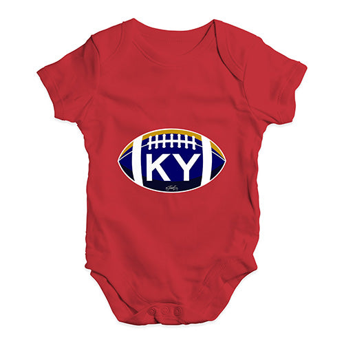 KY Kentucky State Football Baby Unisex Baby Grow Bodysuit